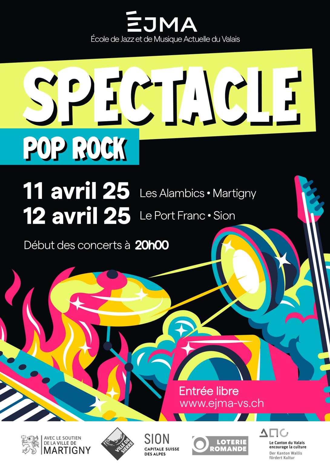 Spectacle pop rock