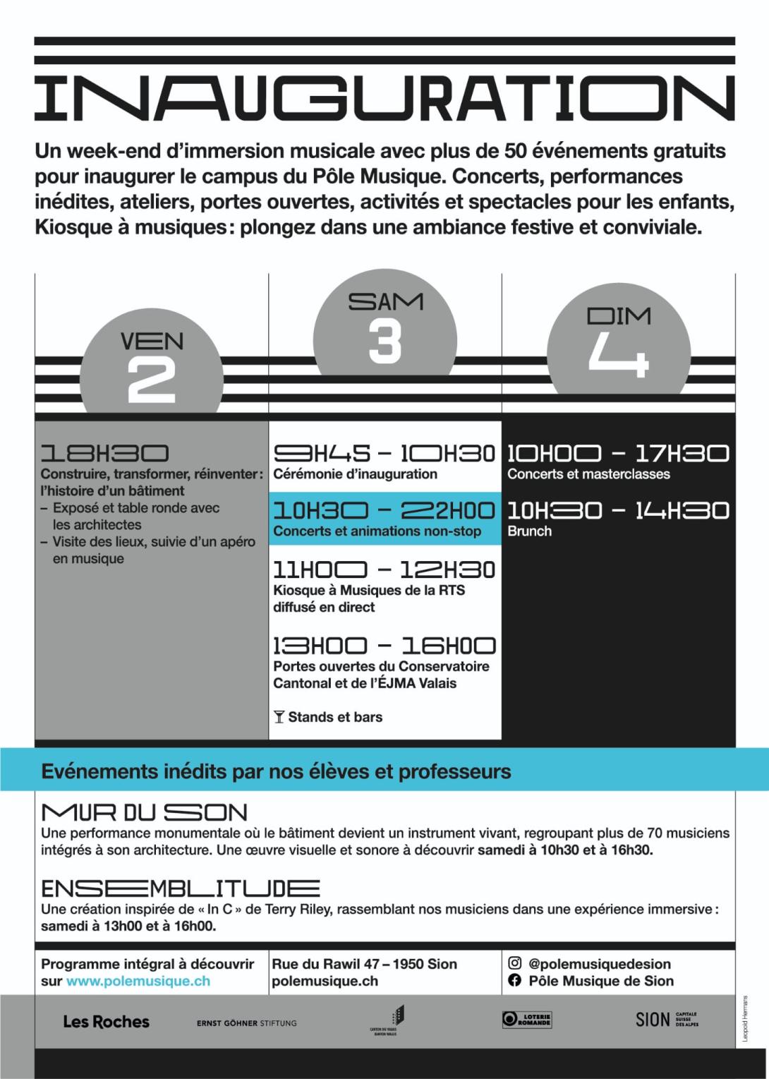 Inauguration du Pôle Musique