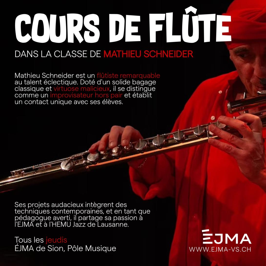 Cours de flûte traversière et flûte à bec