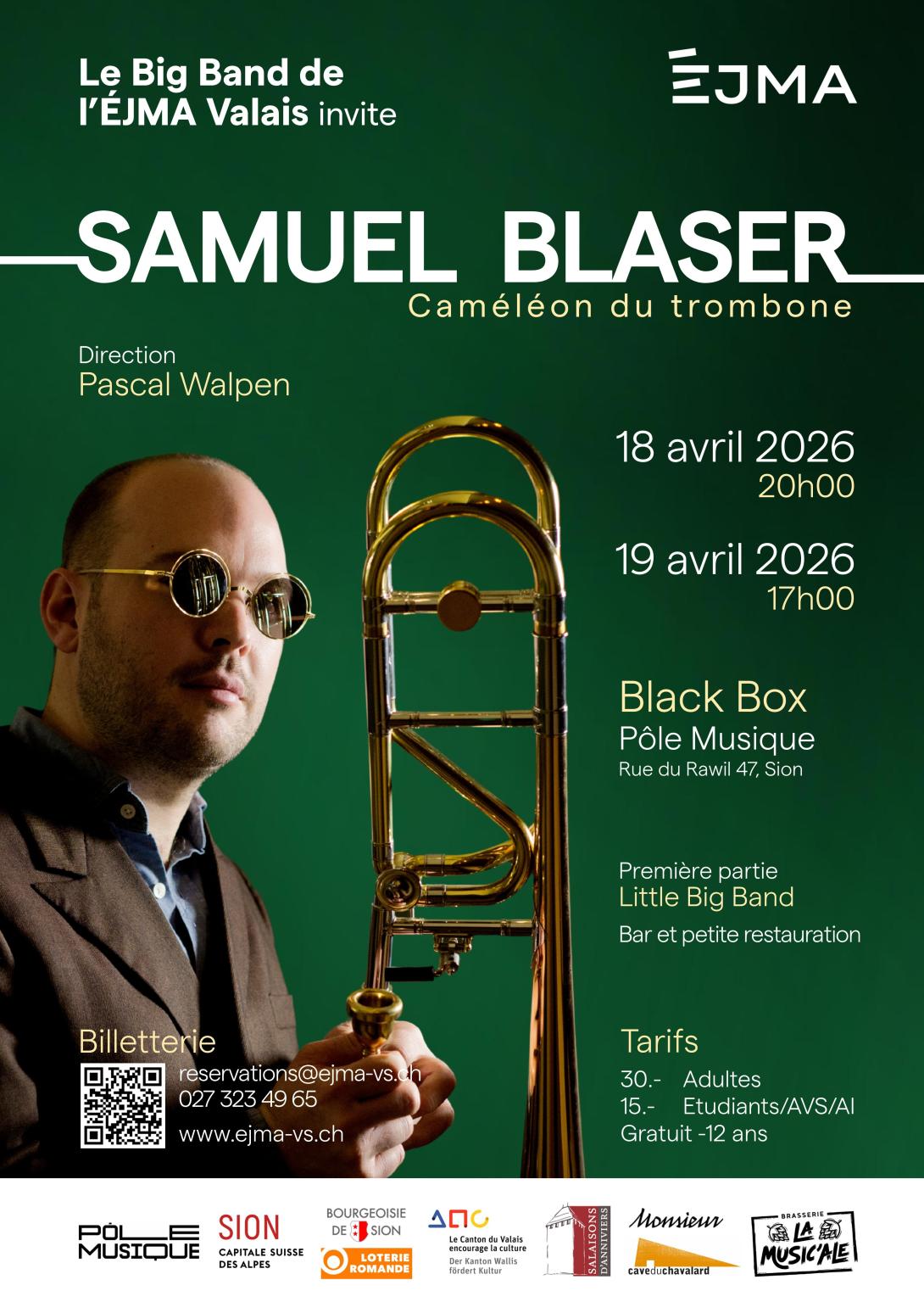 Concert du Big Band et Samuel Blaser
