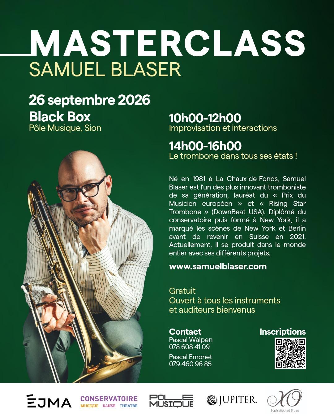 Masterclass SAMUEL BLASER